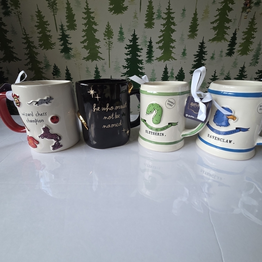 Harry Potter Rae Dunn Collection Four Mugs